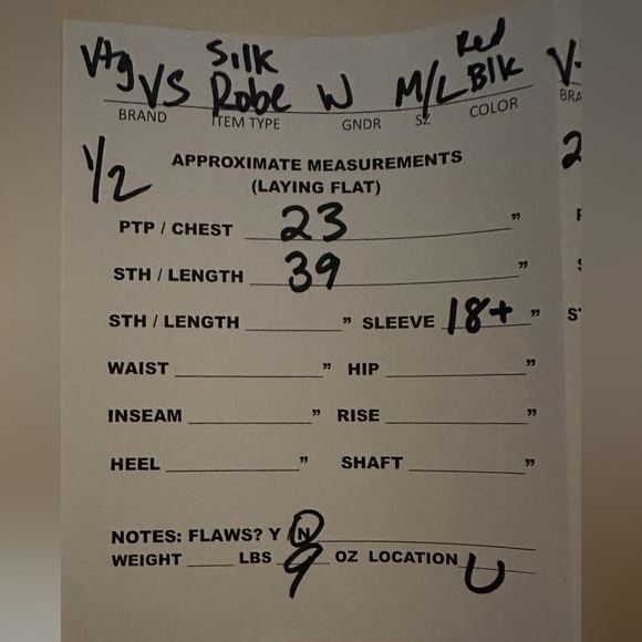 Victorias Secret Medium Large silk robe gold label vintage Matching slip small - Picture 9 of 12